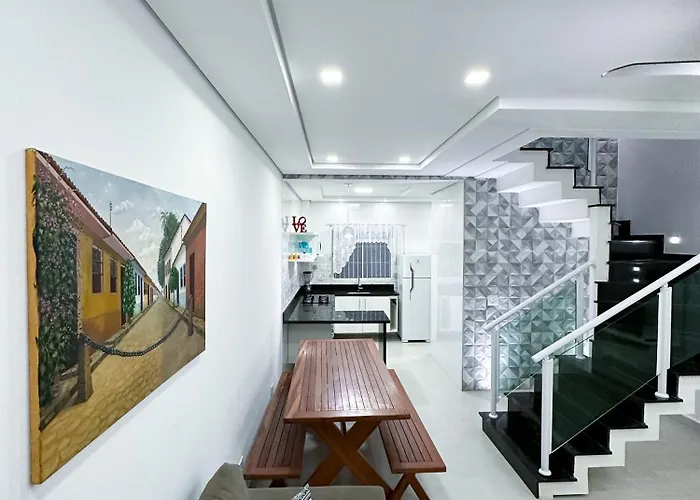 Casa Moderna Em Com Churrasqueira E Wi Fi